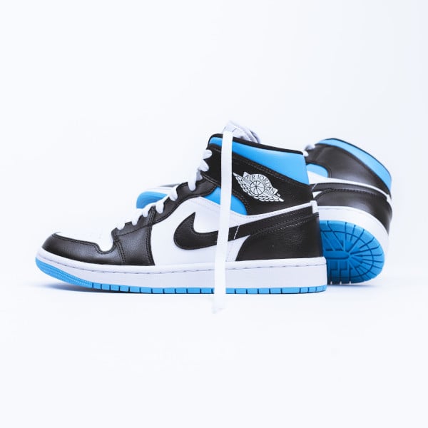 Air Jordan 1 Mid University Blue, White/Black-University Blue (BQ6472-102)