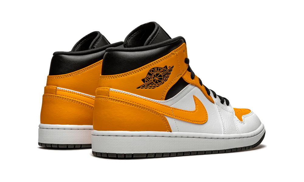 Air Jordan 1 Mid University Gold, White/University Gold-Black (554724-170 / 554725-170)