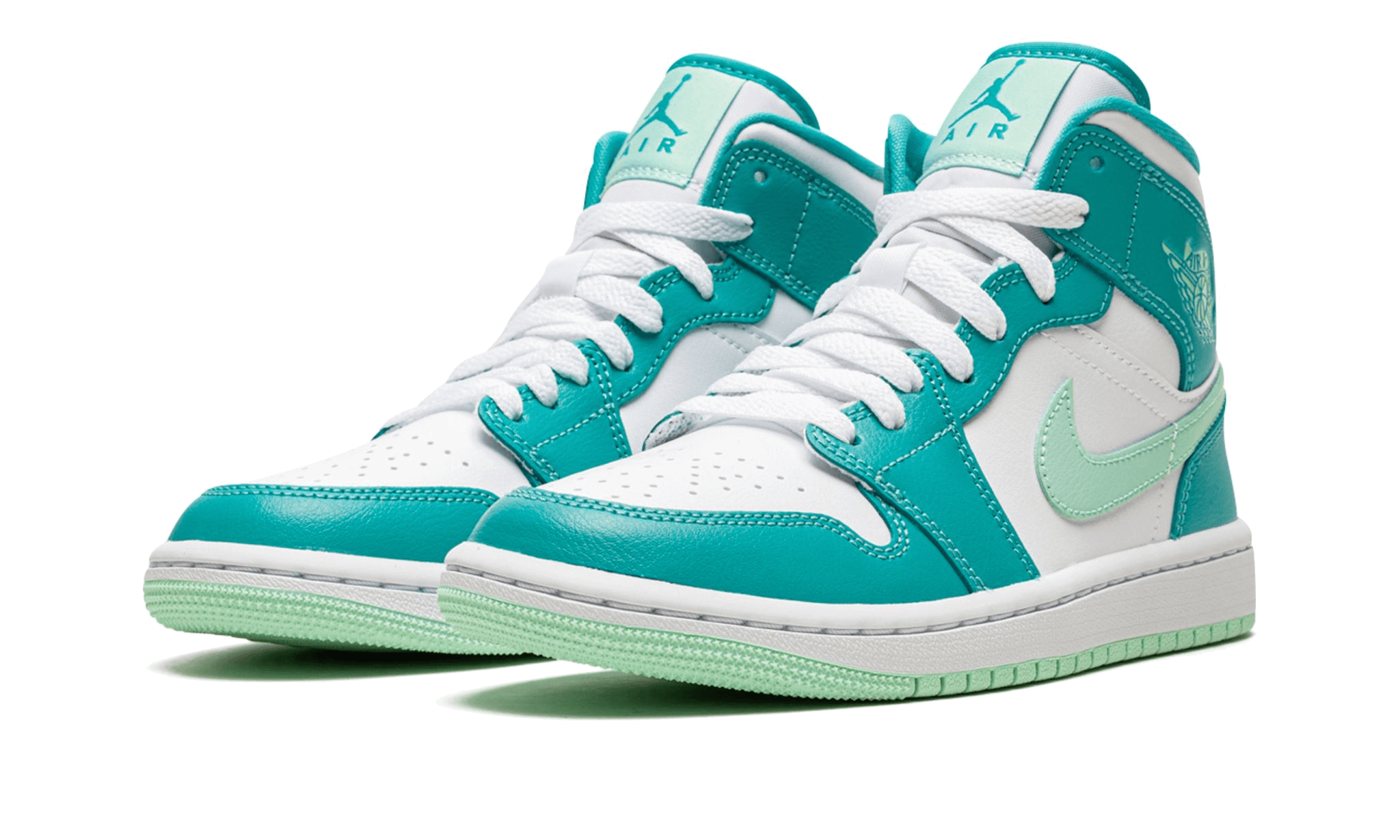 Air Jordan 1 Mid Washed Teal, Washed Teal/Mint Foam-White (DV2229-300)