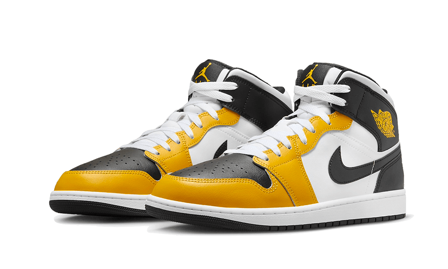 Air Jordan 1 Mid Yellow Ochre, Yellow Ochre/Black/White/Yellow Ochre (DQ8426-701 / DQ8423-701)