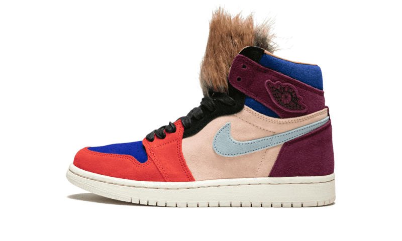 Air Jordan 1 Retro High Aleali May Court Lux, Bordeaux/Light Armory Blue-Sunset Tint (BV2613-600)