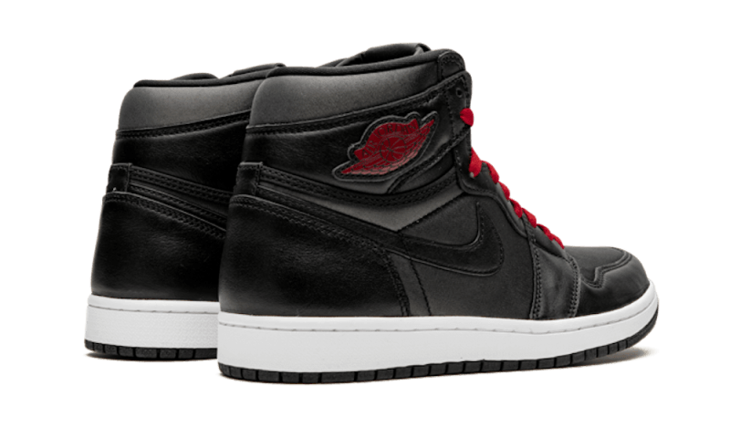 Air Jordan 1 Retro High Black Satin Gym Red, Black/Gym Red-Black-White (555088-060 / 575441-060)