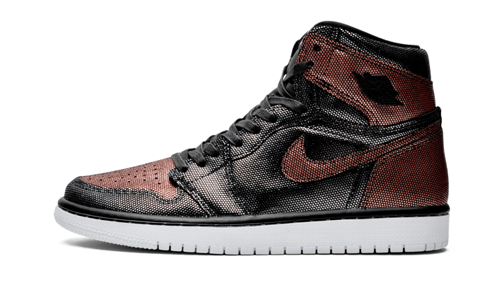 Air Jordan 1 Retro High Fearless Metallic Rose Gold, Black/Black-Metallic Rose Gold-White (CU6690-006)