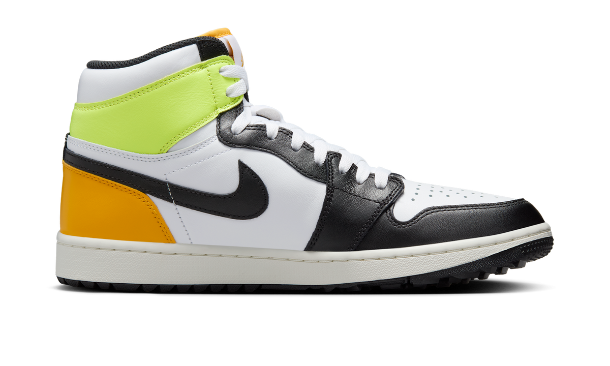 Air Jordan 1 Retro High Golf White University Gold Volt Black