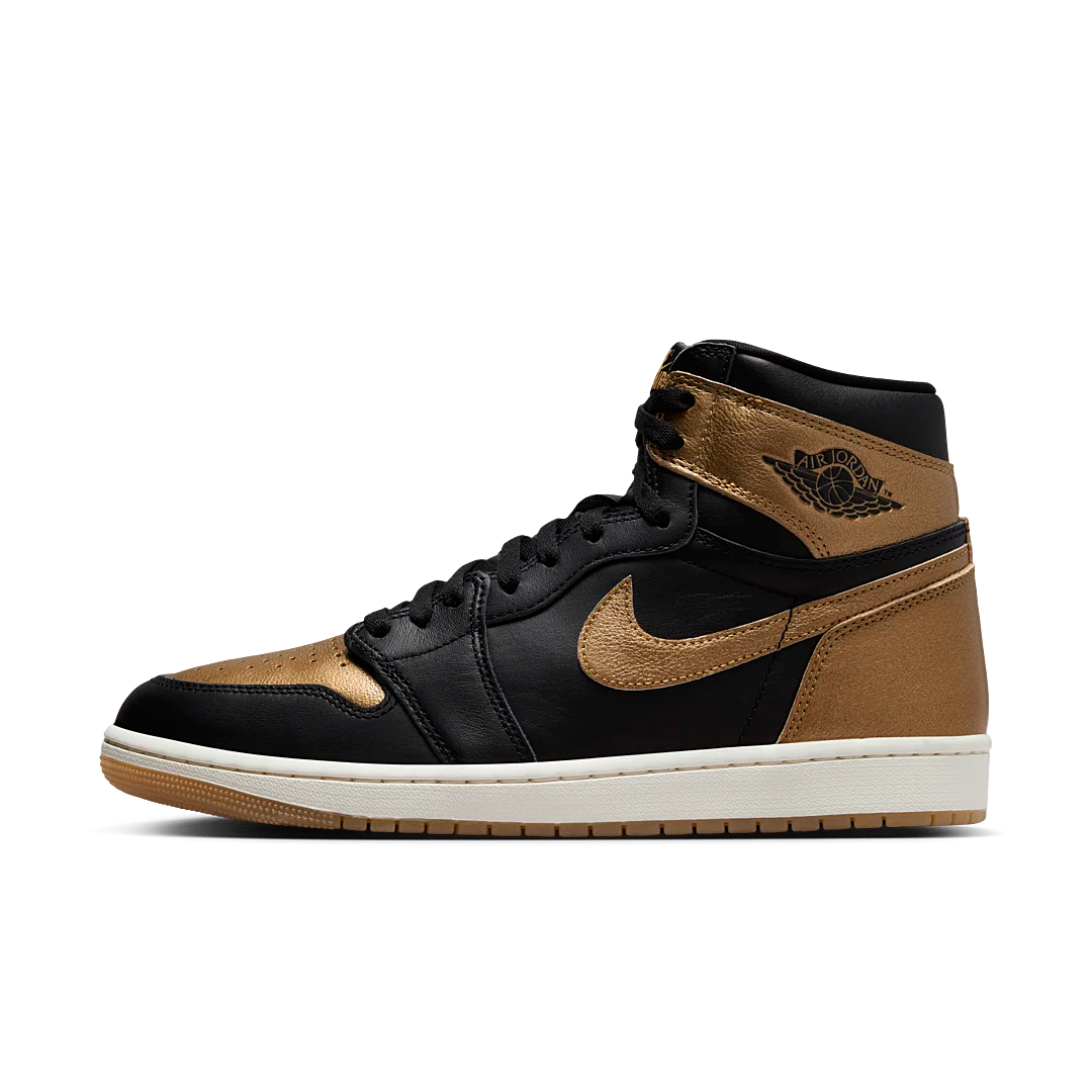 Air Jordan 1 Retro High OG Black Metallic Gold, Black/Metallic Gold/Sail (DZ5485-071 / FD1437-071)