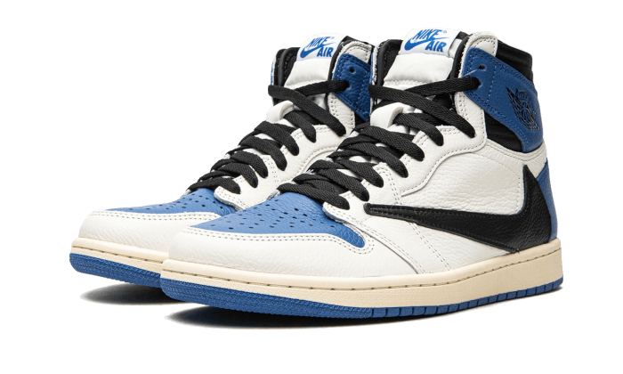 Air Jordan 1 Retro High OG SP Fragment x Travis Scott, Sail/Black-Military Blue-Shy Pink (DH3227-105)