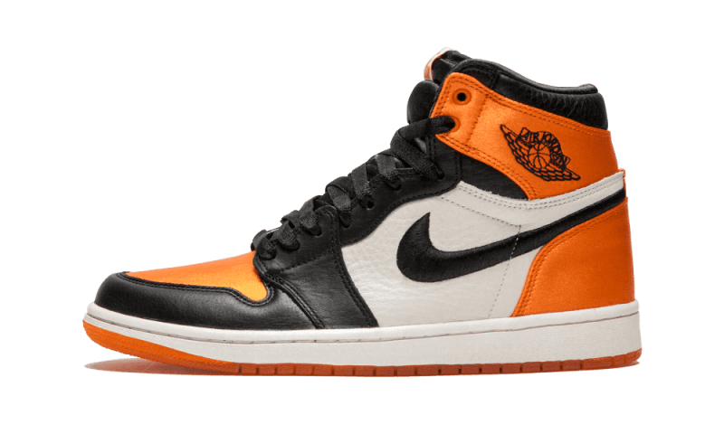 Air Jordan 1 Retro High OG Satin Shattered Backboard, Black/Black-Starfish-Sail (AV3725-010)