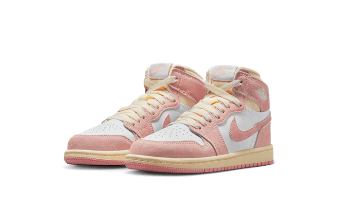 Air Jordan 1 Retro High OG Washed Pink (PS), Atmosphere/White/Muslin/Sail (FD2597-600)