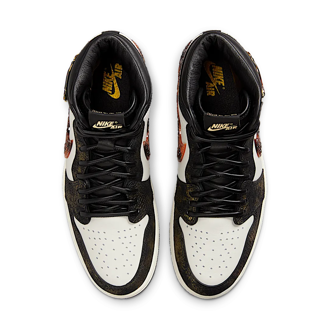 Air Jordan 1 Retro High OG Xuanwu Year of the Snake, Black/Cream/Black/Multi-Color (IB3165-091)