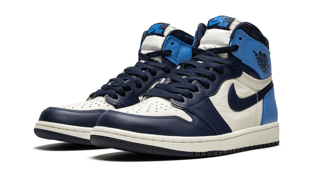 Air Jordan 1 Retro High Obsidian, Sail/Obsidian-University Blue (555088-140 / 575441-140)