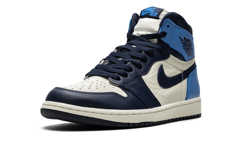 Air Jordan 1 Retro High Obsidian, Sail/Obsidian-University Blue (555088-140 / 575441-140)