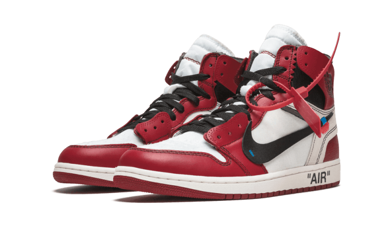 Air Jordan 1 Retro High Off-White Chicago, White/Black-Varsity Red (AA3834-101)