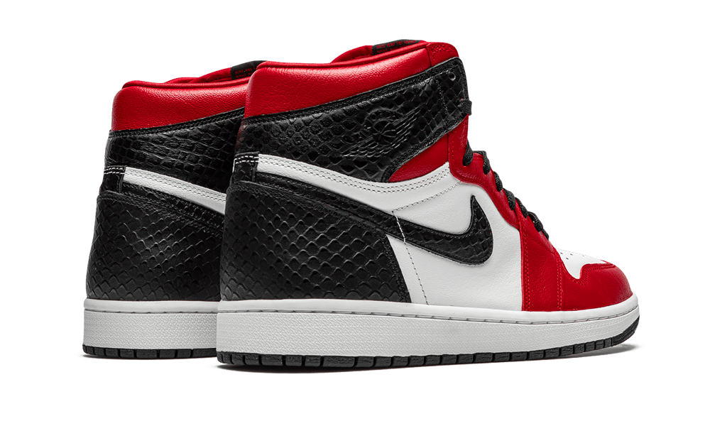 Air Jordan 1 Retro High Satin Snake Chicago, Gym Red/White-Black (CD0461-601)