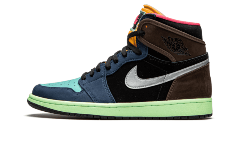 Air Jordan 1 Retro High Tokyo Bio Hack, Baroque Brown/Black-Laser Orange-Racer Pink (555088-201)