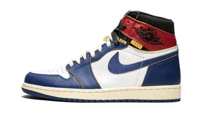 Air Jordan 1 Retro High Union Los Angeles Storm Blue, White/Storm Blue-Varsity Red-Black (BV1300-146)