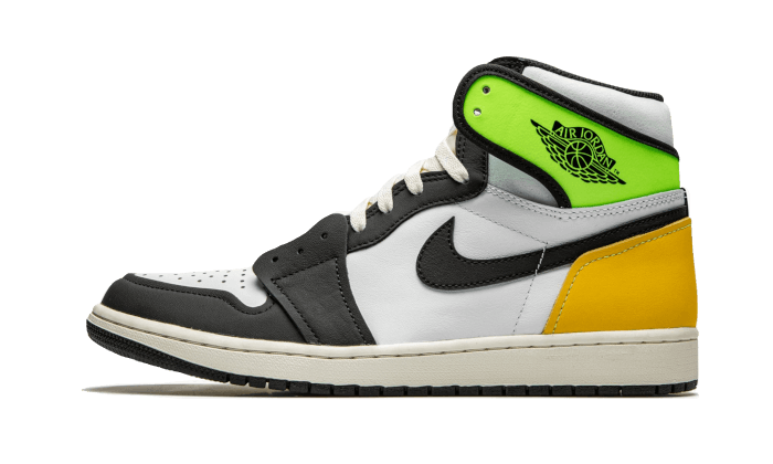 Air Jordan 1 Retro High White Black Volt University Gold, White/Black-Volt-University Gold (555088-118)