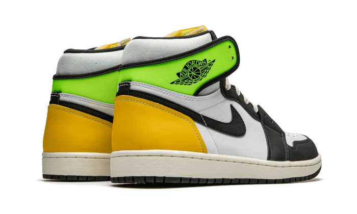 Air Jordan 1 Retro High White Black Volt University Gold, White/Black-Volt-University Gold (555088-118)