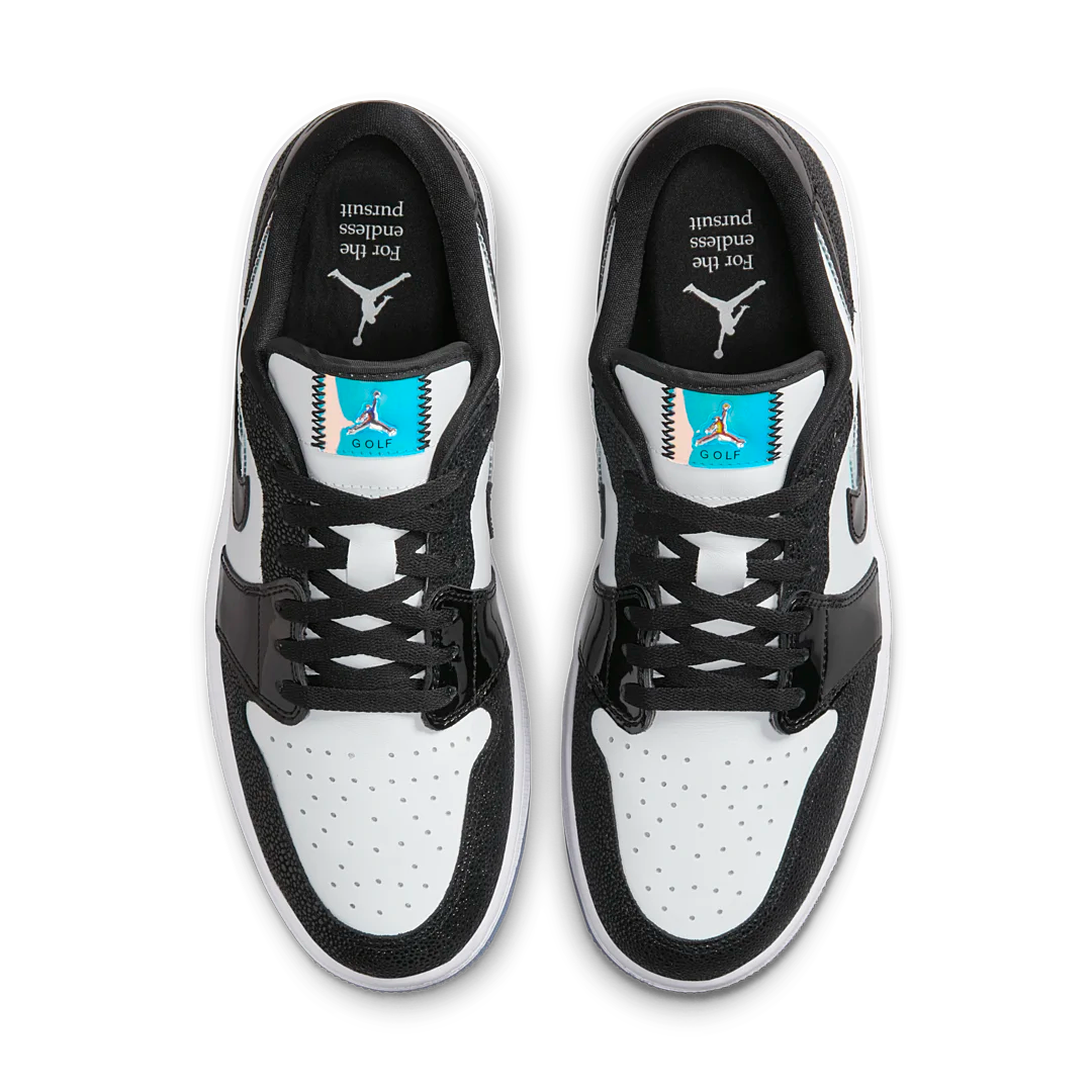 Air Jordan 1 Retro Low Golf Endless Pursuit Pack, White/Black (FZ4159-100)