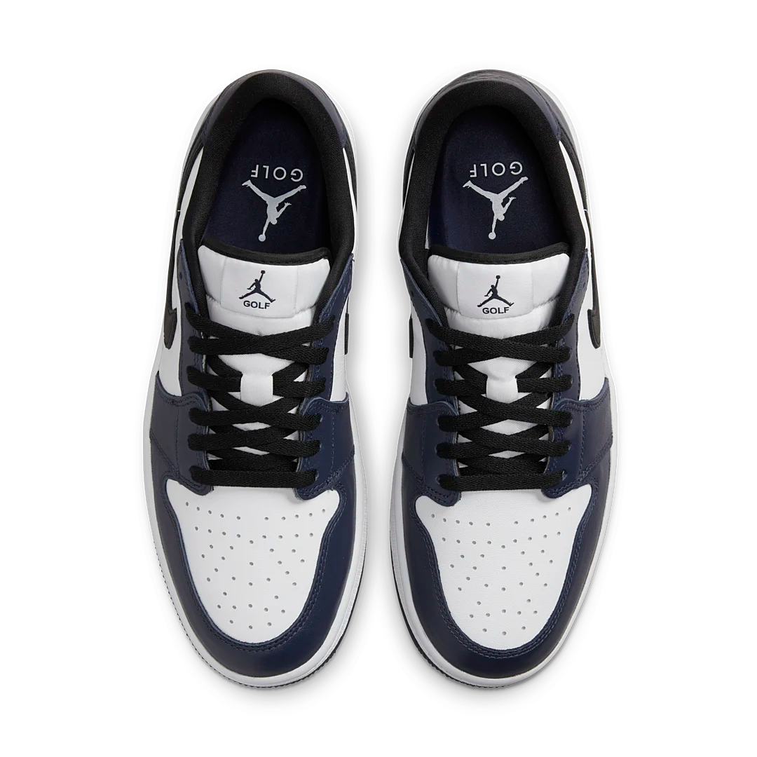 Air Jordan 1 Retro Low Golf Midnight Navy, White/Midnight Navy/Black (DD9315-104)