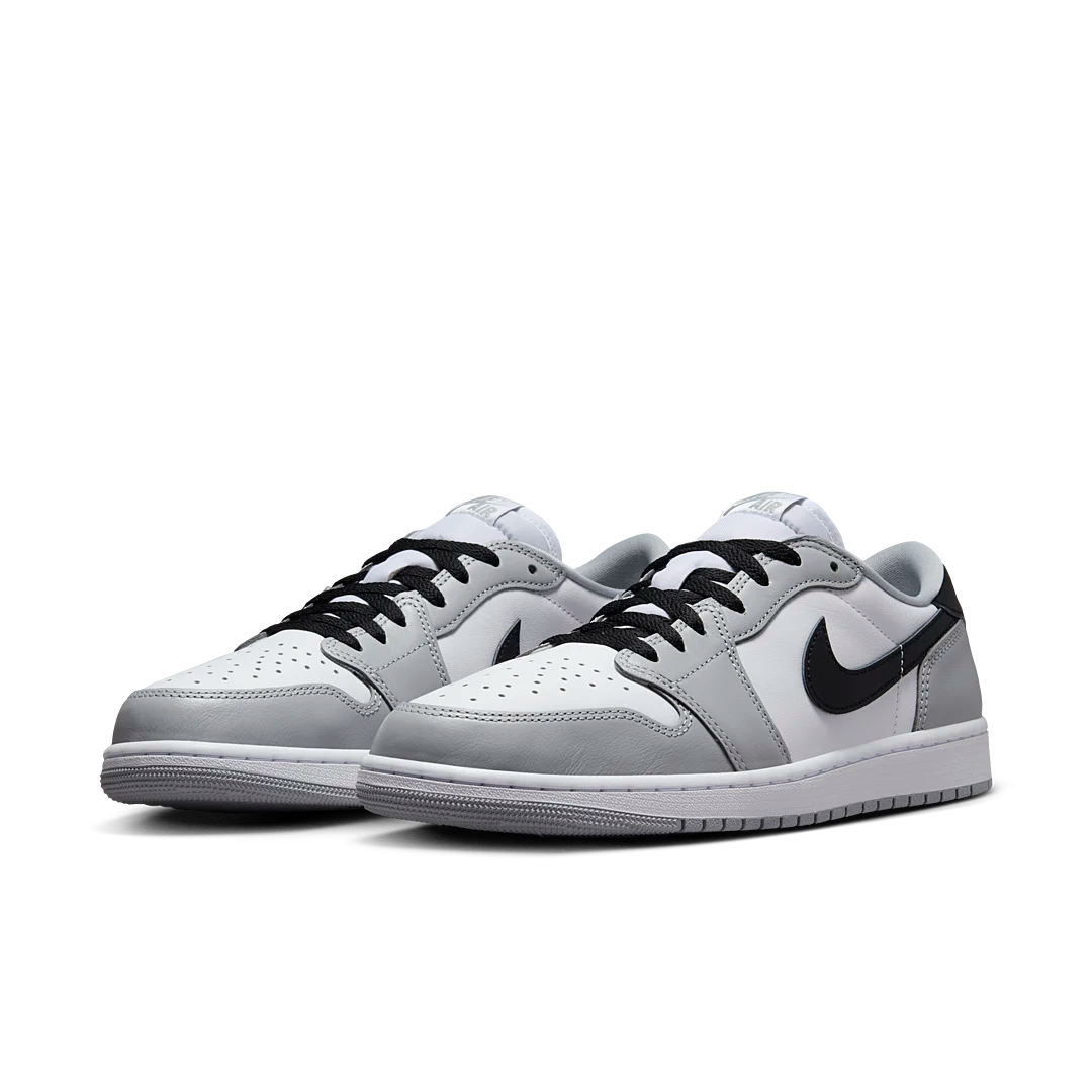 Air Jordan 1 Retro Low OG Barons, White/Black-Wolf Grey (CZ0790-110)