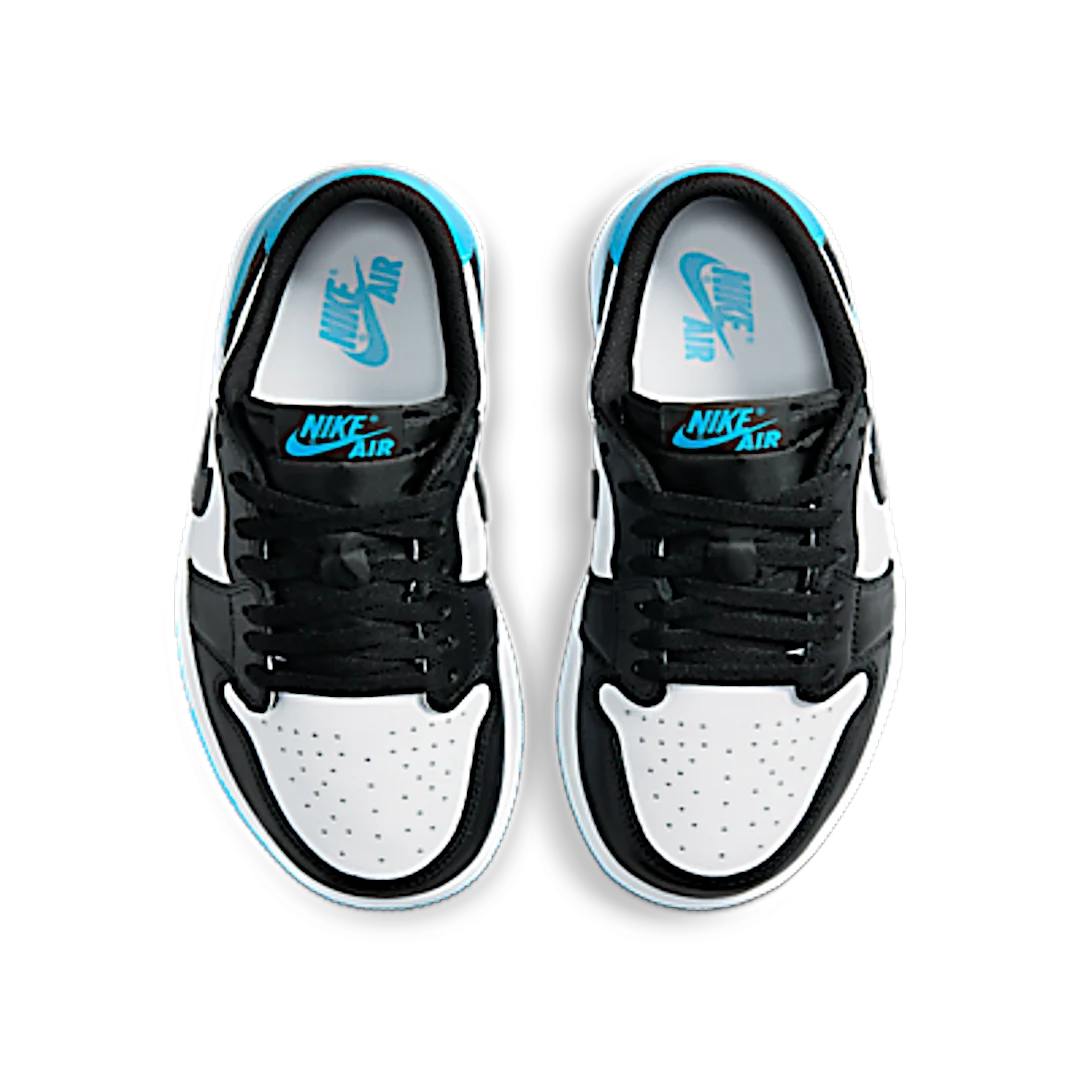 Air Jordan 1 Retro Low OG Black Dark Powder Blue, White/Black/Dark Powder Blue (CZ0775-104)