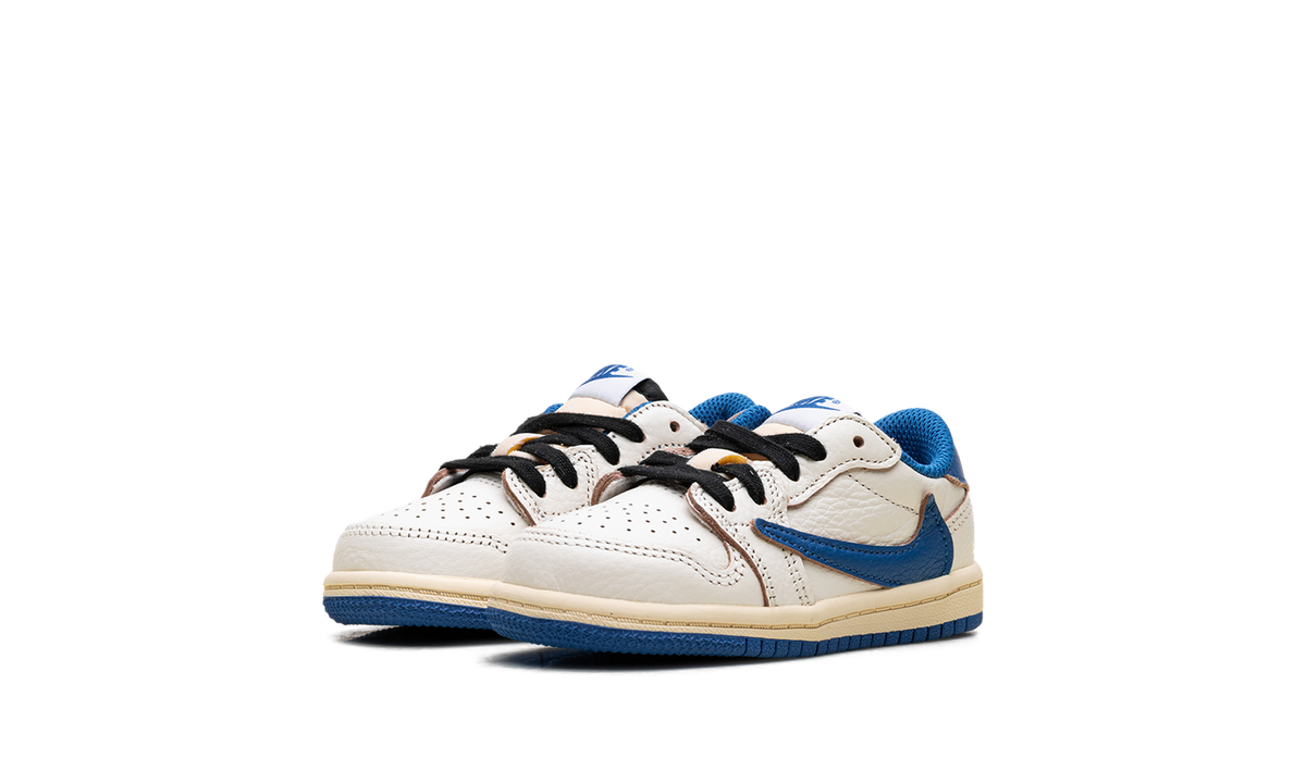 Air Jordan 1 Retro Low OG SP Fragment x Travis Scott Sail Military Blue (TD)