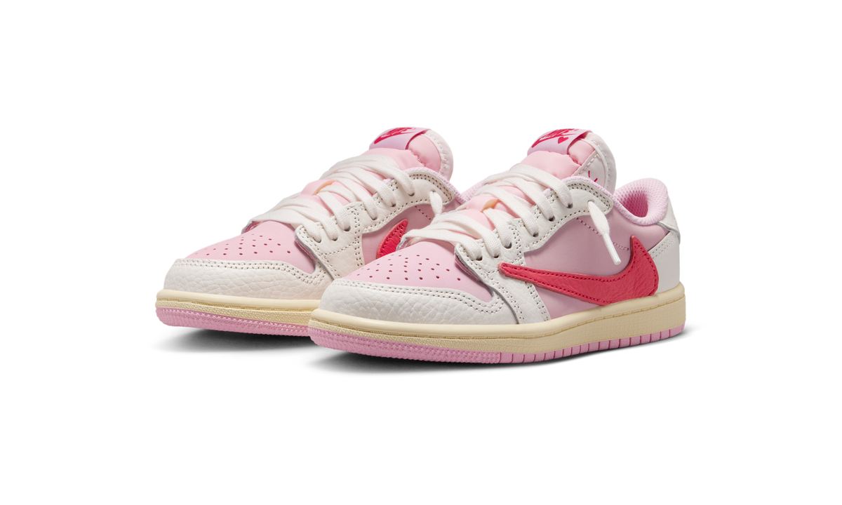 Air Jordan 1 Retro Low OG SP Travis Scott Sail Tropical Pink (PS)