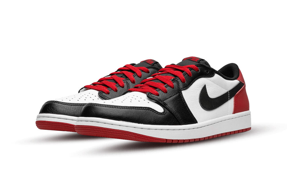 Air Jordan 1 Retro Low OG Black Toe (2023), White/Black/Varsity Red (CZ0790-106 / CZ0858-106)