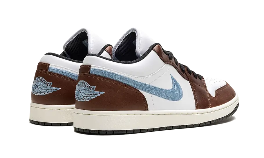 Air Jordan 1 Retro Low SE Brown Blue Grey, White/Blue Grey/Black/Sail (FQ7832-142)