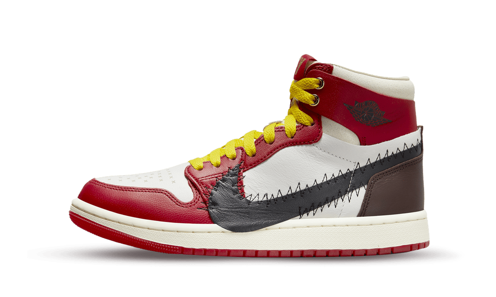 Air Jordan 1 High Zoom Air CMFT 2 Teyana Taylor A Rose From Harlem, Gym Red/Black-Summit White-Earth-Coconut Milk (FJ0604-601)