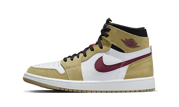 Air Jordan 1 Zoom CMFT Neutral Olive, Neutral Olive/Altitude Green/Cherrywood Red (CT0978-203)