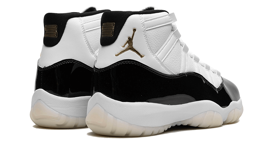 Air Jordan 11 Retro DMP Gratitude (2023), Black/White/Metallic Gold (CT8012-170 / 378038-170)