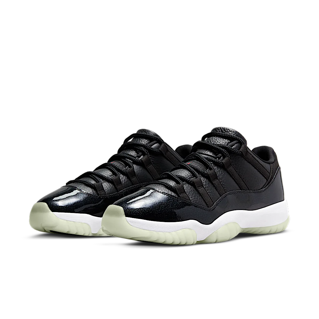 Air Jordan 11 Retro Low 72-10, Black/Gym Red/White/Sail (AV2187-001)