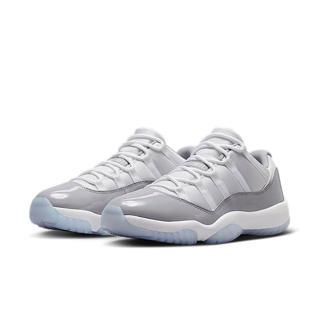 Air Jordan 11 Retro Low Cement Grey, White/Cement Grey/University Blue (AV2187-140 / 528896-140)