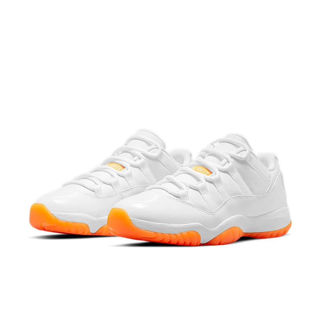 Air Jordan 11 Retro Low Citrus (2021), White/Bright Citrus (AH7860-139)