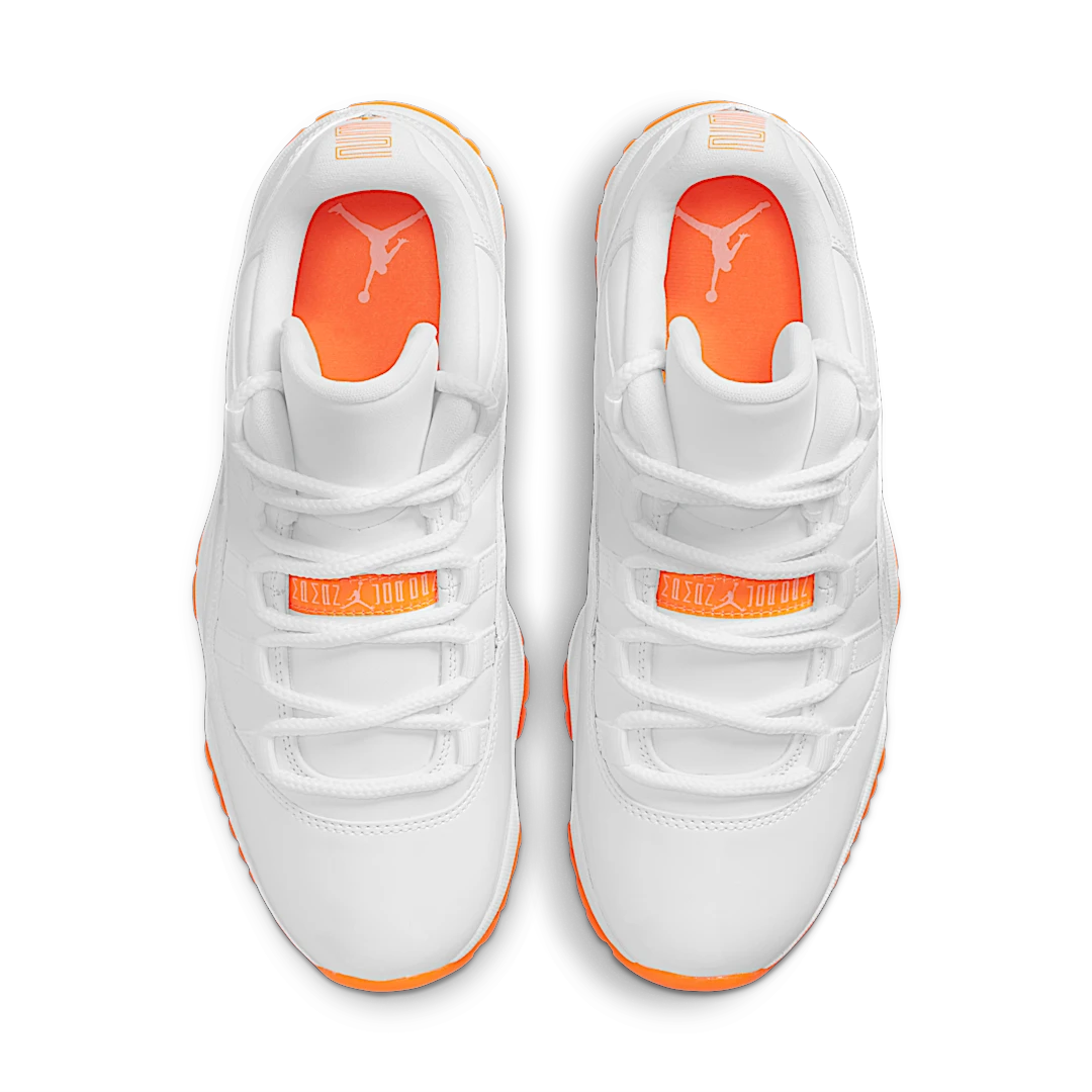 Air Jordan 11 Retro Low Citrus (2021), White/Bright Citrus (AH7860-139)