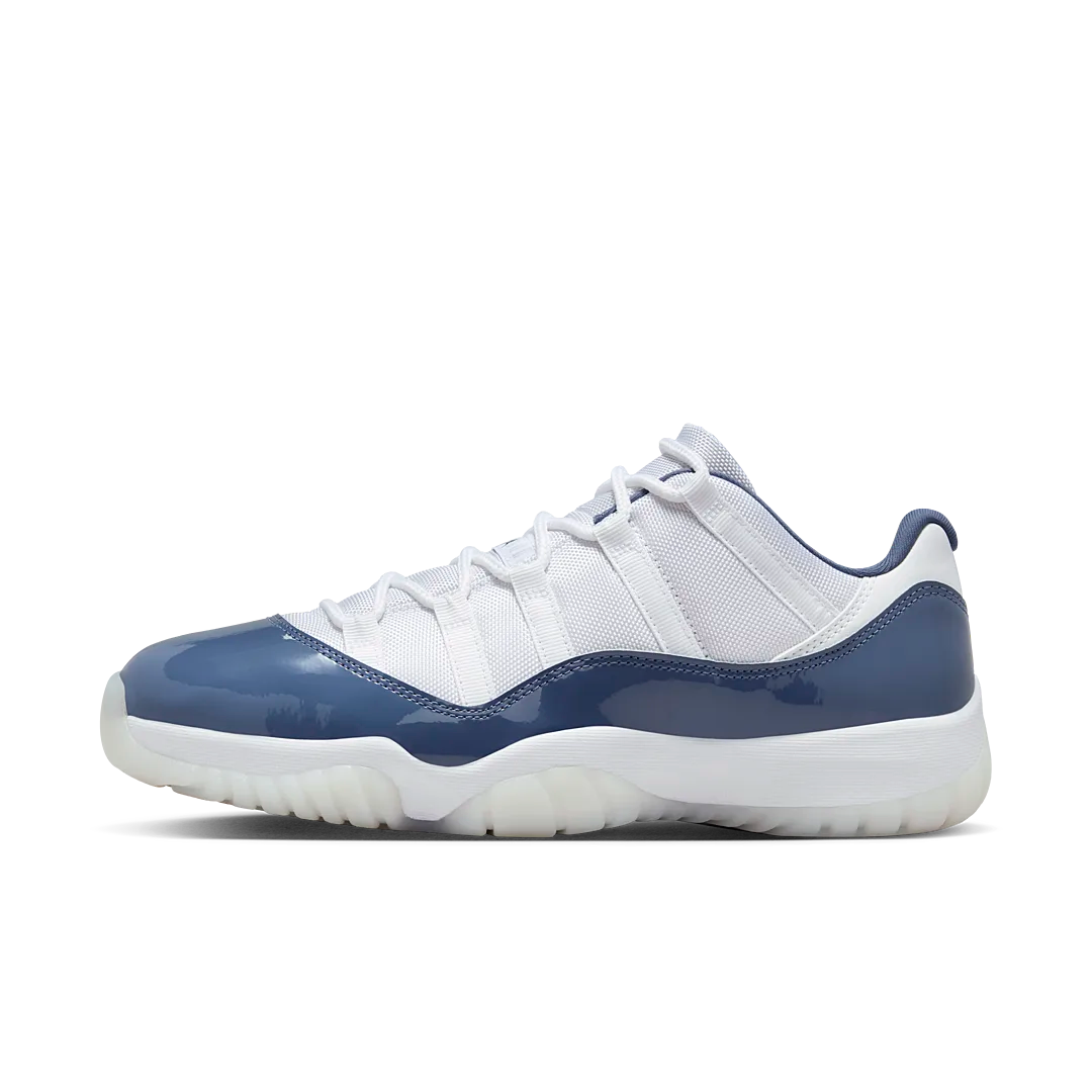 Air Jordan 11 Retro Low Diffused Blue, White/Midnight Navy/Diffused Blue/Football Grey (FV5104-104)