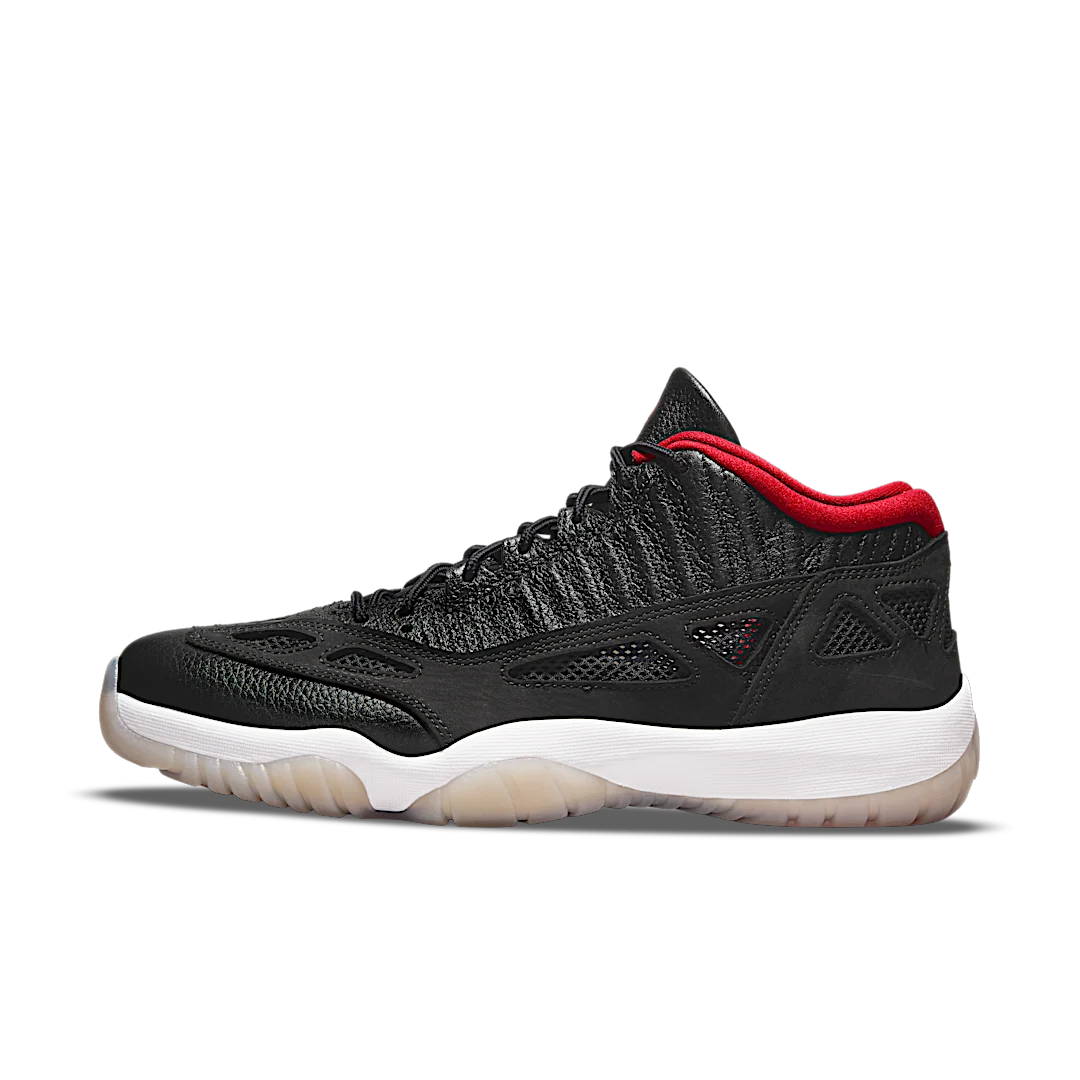 Air Jordan 11 Retro Low IE Bred (2021), Black/White-True Red (919712-023)