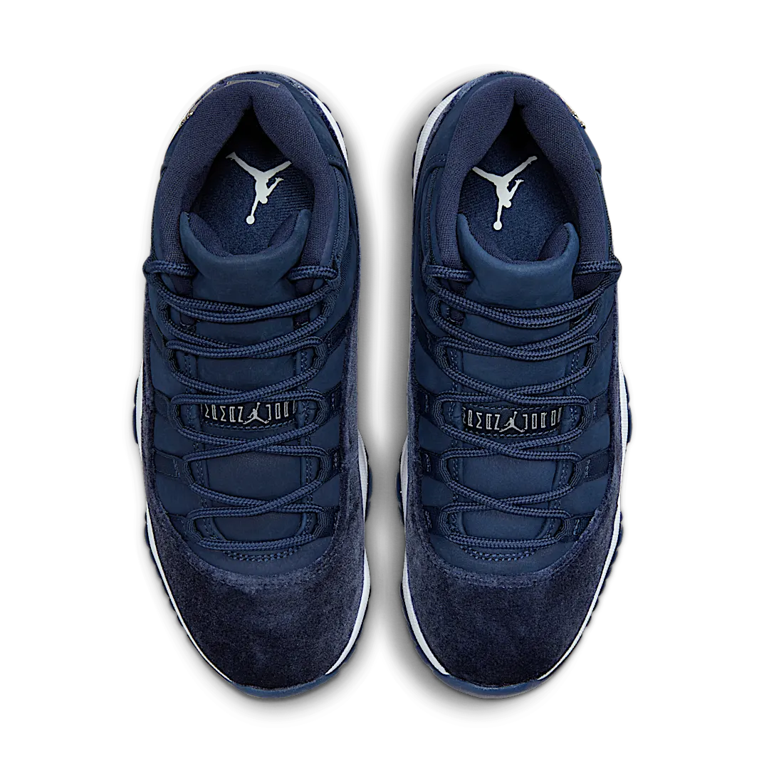 Air Jordan 11 Retro Midnight Navy, Midnight Navy/Metallic Silver/White (AR0715-441)