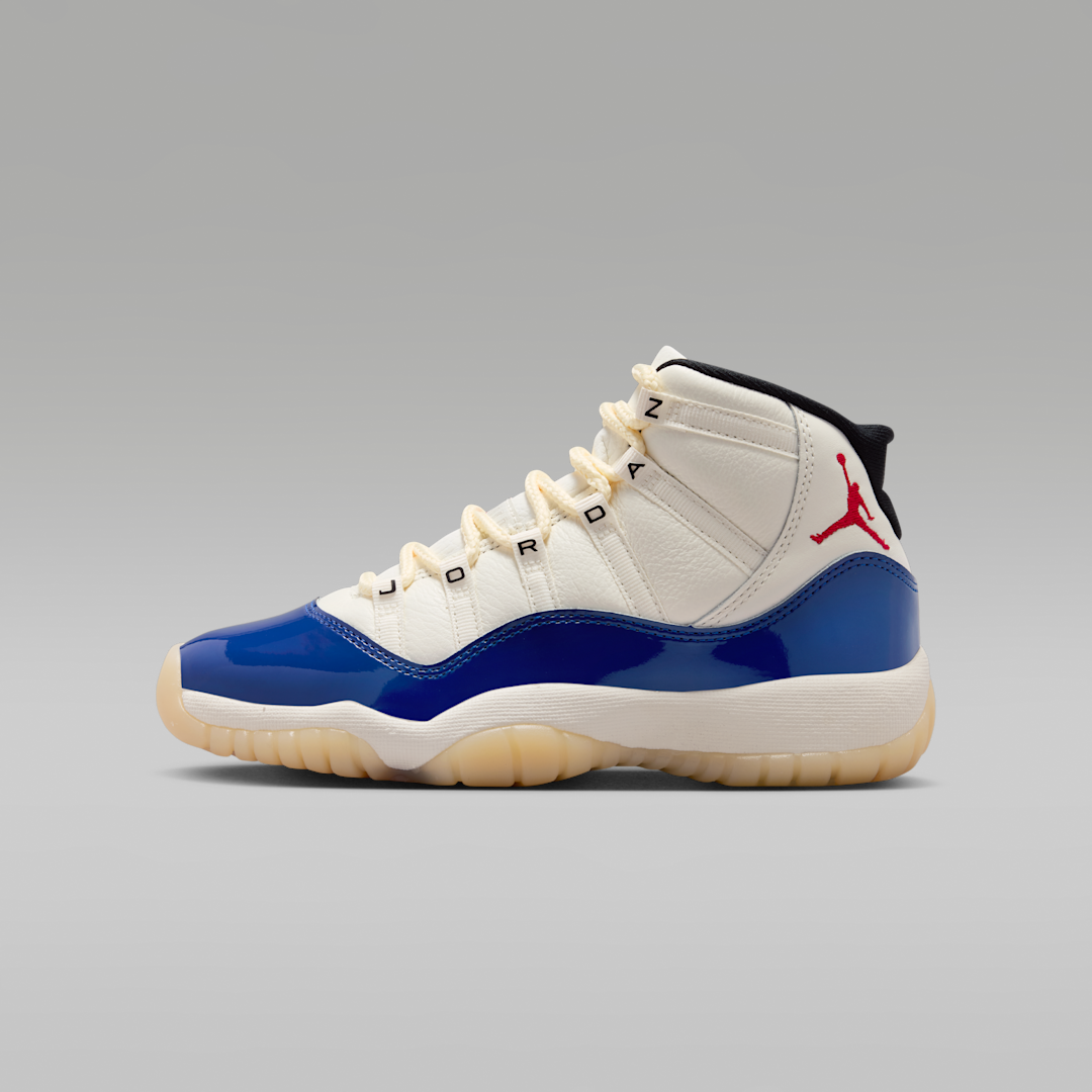 Air Jordan 11 Retro Rare Air, Deep Royal Blue/Fire Red/Sail/Black/Muslin (IH2364-400)