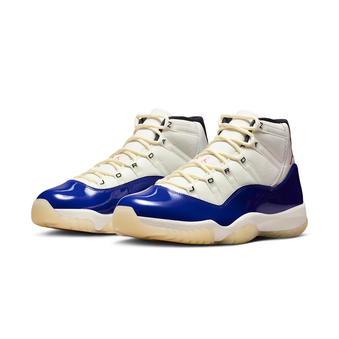 Air Jordan 11 Retro Rare Air, Deep Royal Blue/Fire Red/Sail/Black/Muslin (IH0296-400)