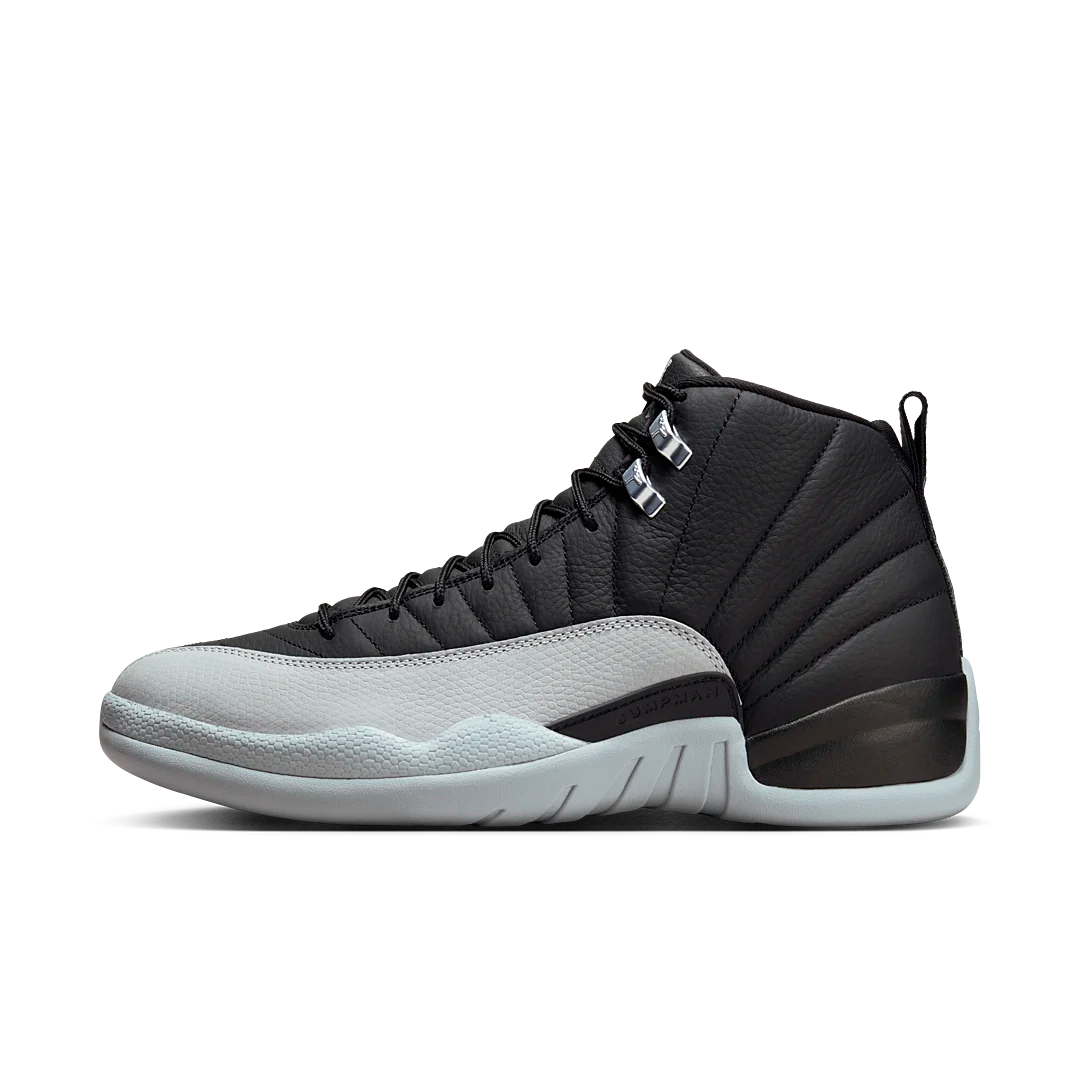 Air Jordan 12 Retro Barons, Black/Wolf Grey-White (CT8013-010 / 153265-010)