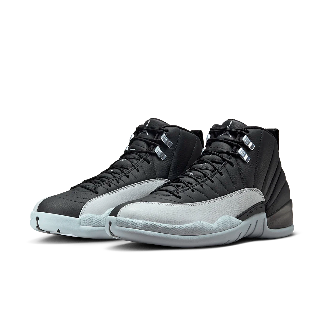 Air Jordan 12 Retro Barons, Black/Wolf Grey-White (CT8013-010 / 153265-010)