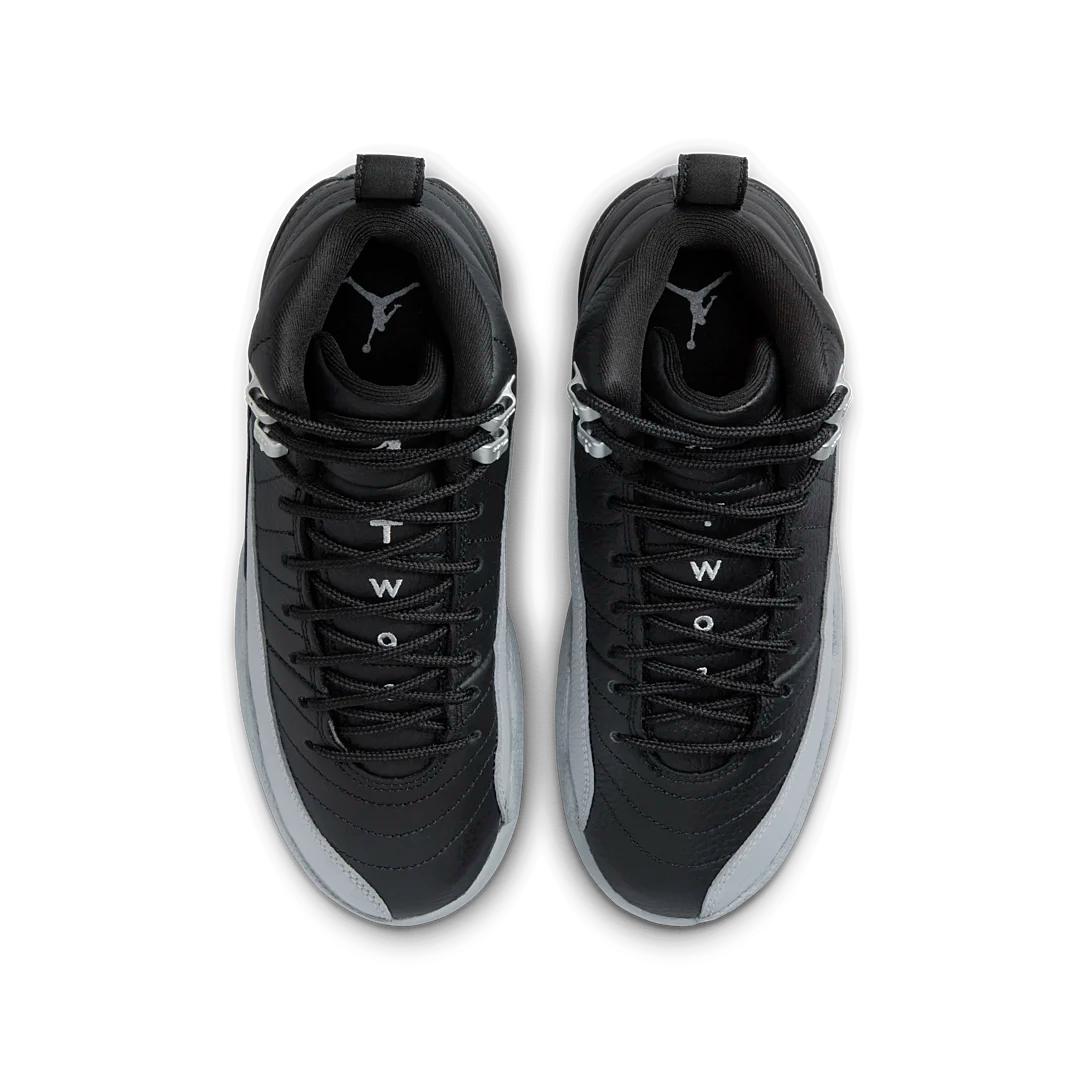 Air Jordan 12 Retro Barons, Black/Wolf Grey-White (153265-010)