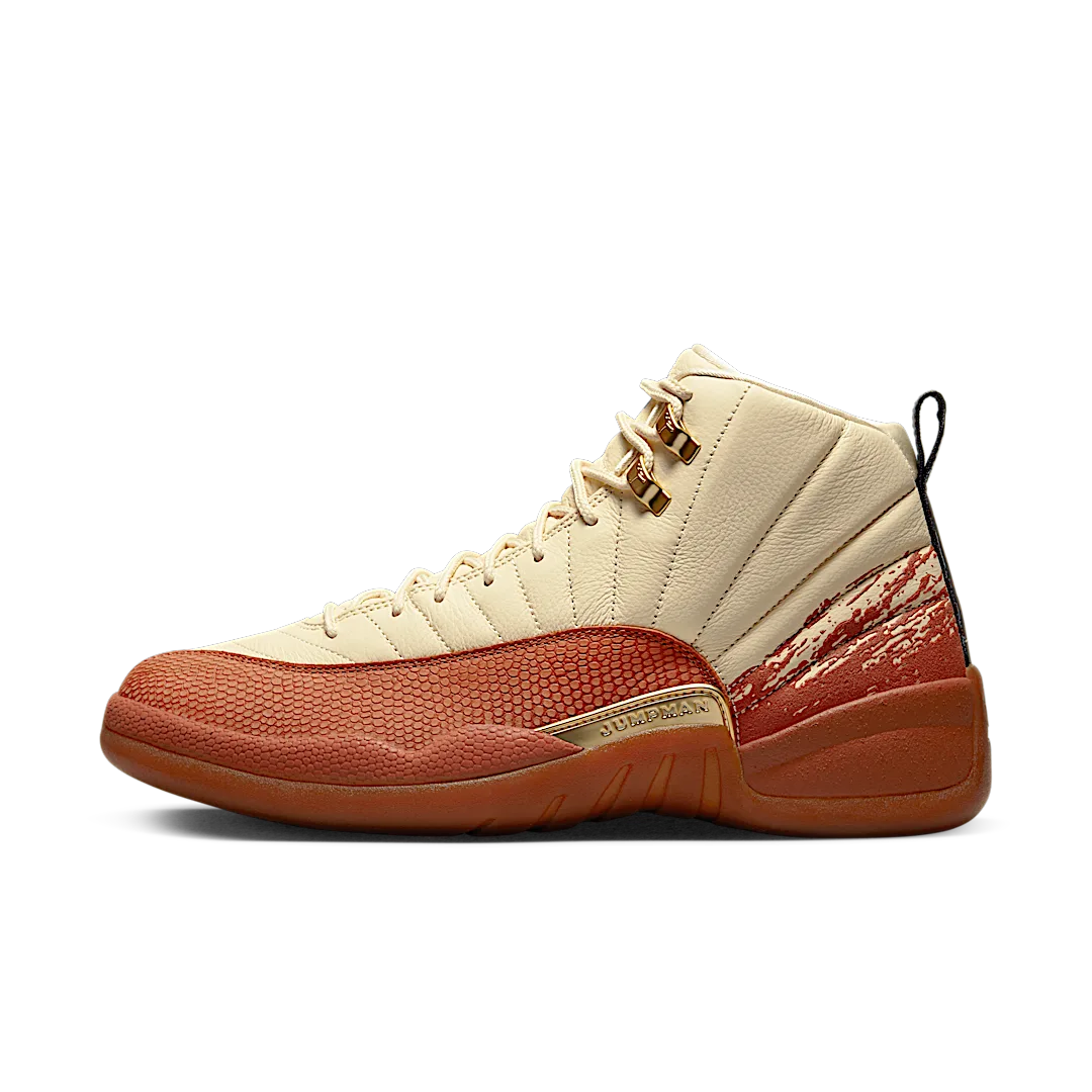 Air Jordan 12 Retro Eastside Golf Out of the Clay, Muslin/Black-Burnt Sunrise (DV1758-108)