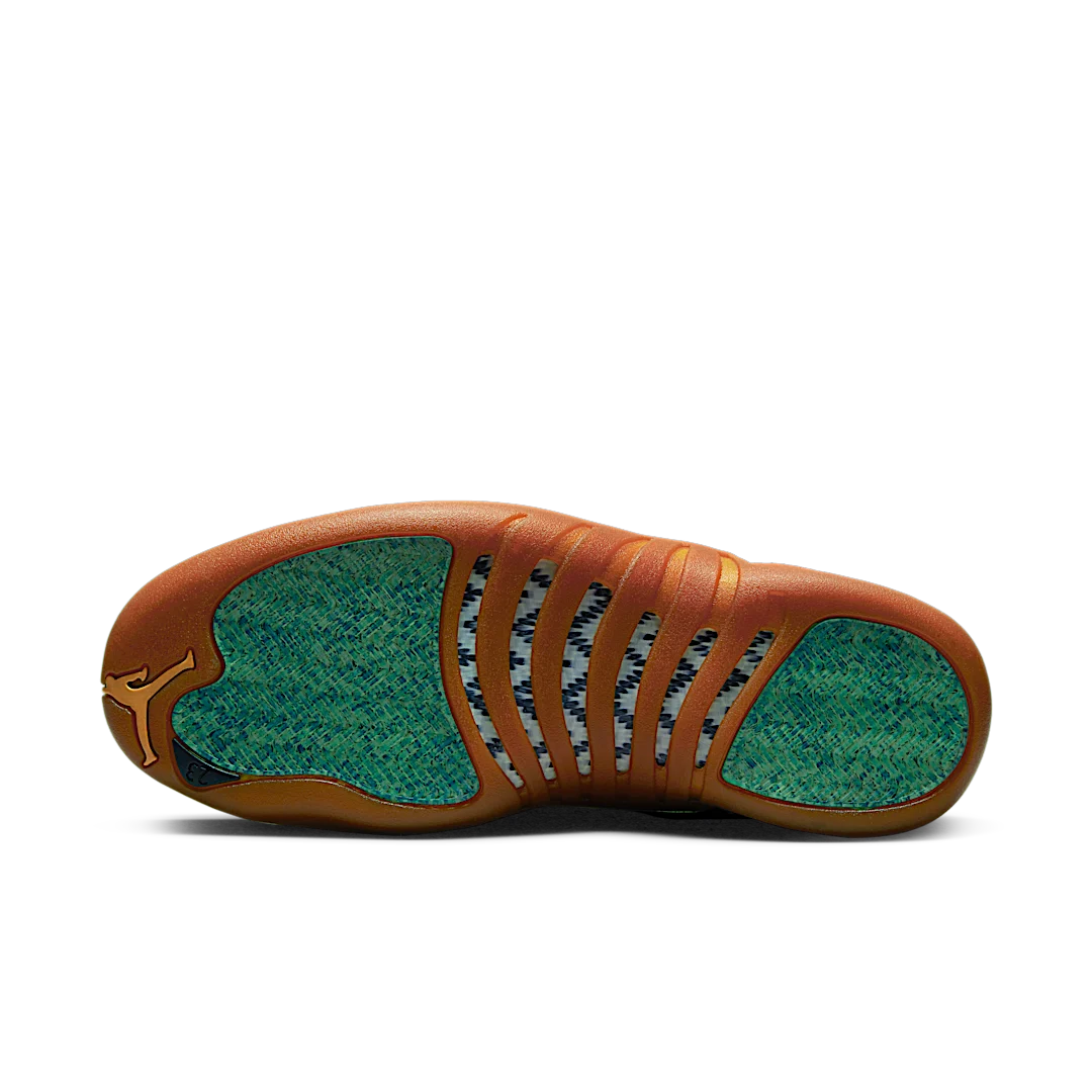 Air Jordan 12 Retro Eastside Golf Out of the Clay, Muslin/Black-Burnt Sunrise (DV1758-108)