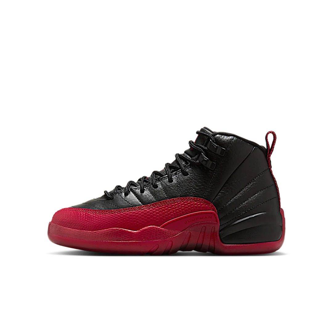 Air Jordan 12 Retro Flu Game (2016), Black/Varsity Red (153265-002)