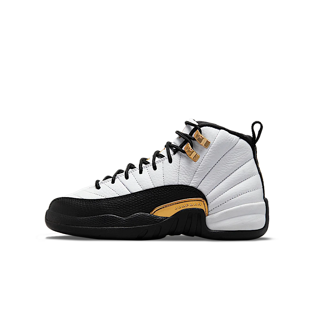 Air Jordan 12 Retro Royalty Taxi, White/Black-Metallic Gold (153265-170)