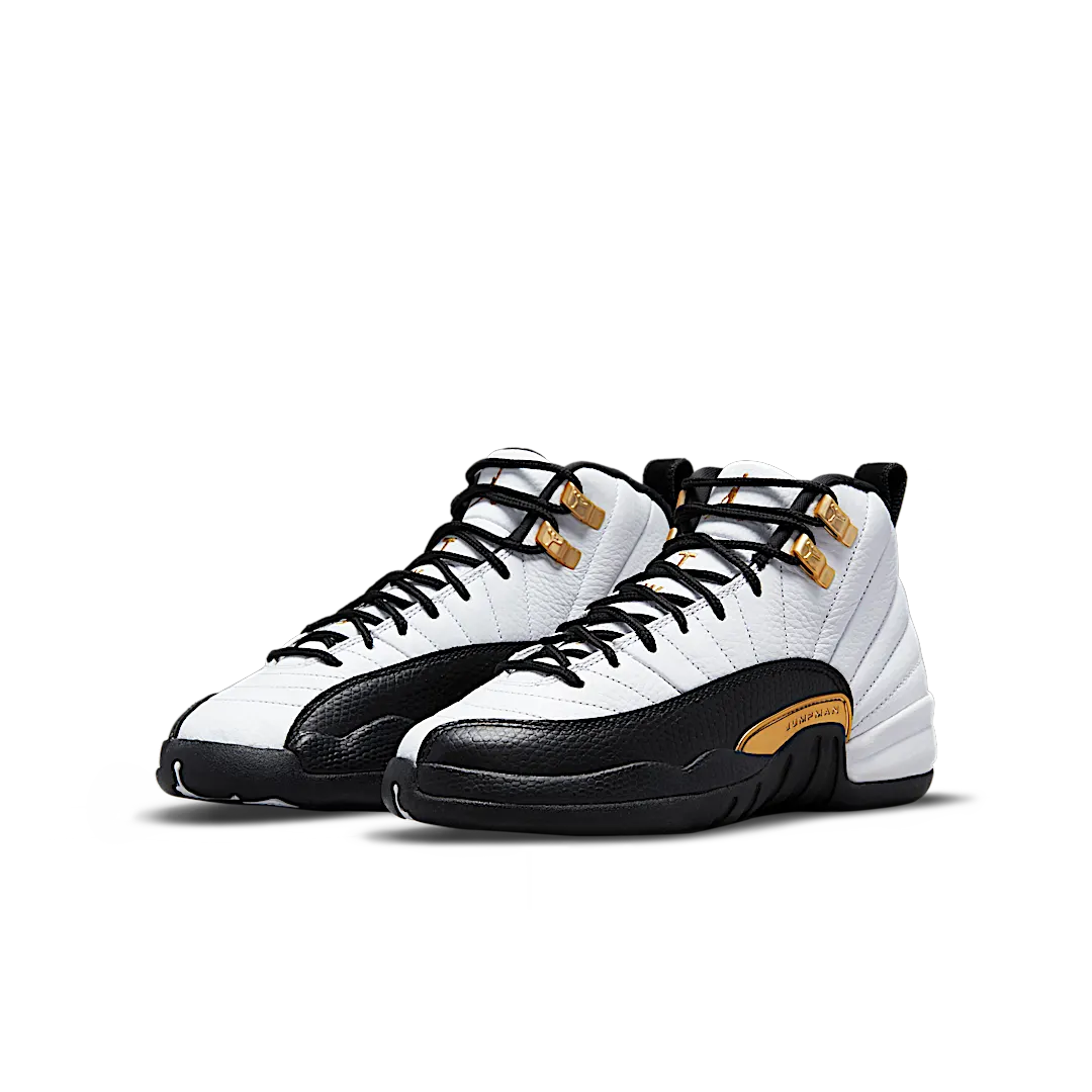 Air Jordan 12 Retro Royalty Taxi, White/Black-Metallic Gold (153265-170)