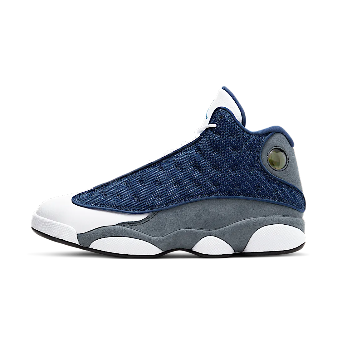 Air Jordan 13 Retro Flint (2020), Navy/Flint Grey-White-University Blue (414571-404)